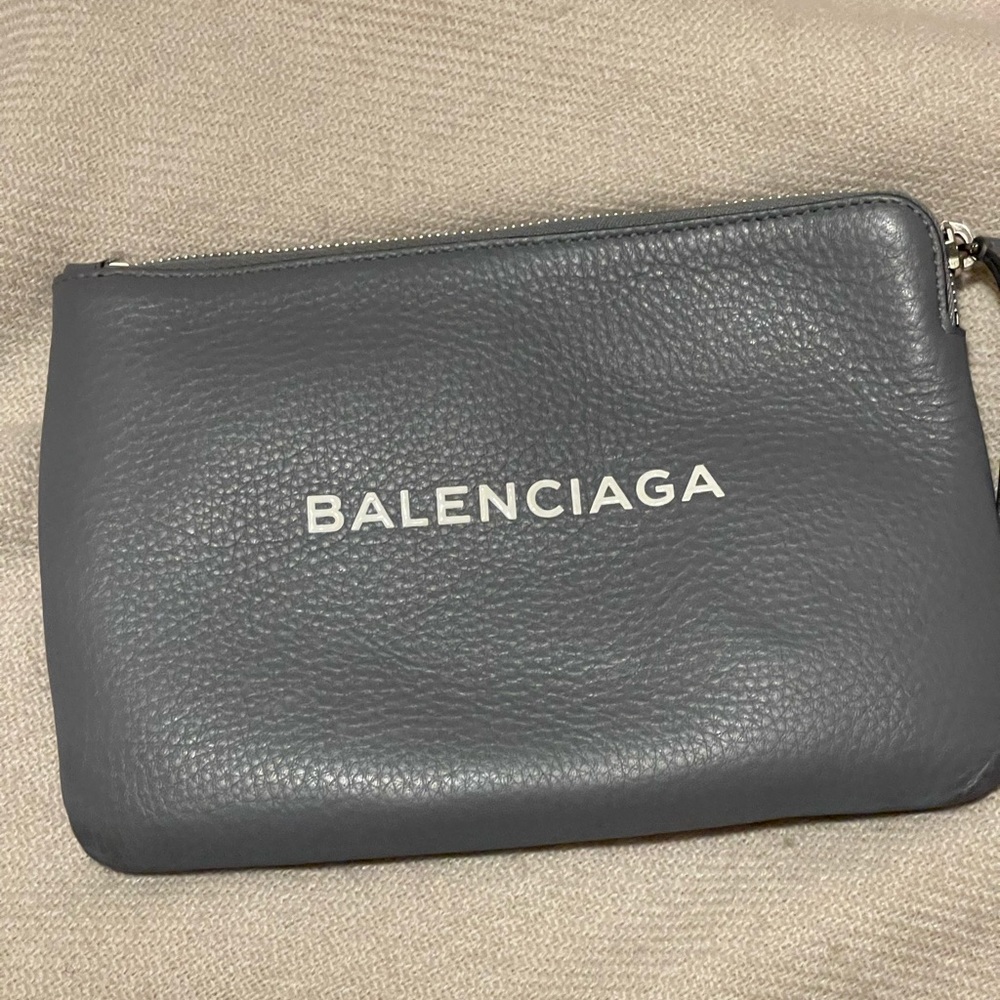 Balenciaga Grey Pouch